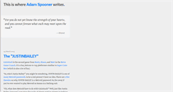 Desktop Screenshot of adamjspooner.com